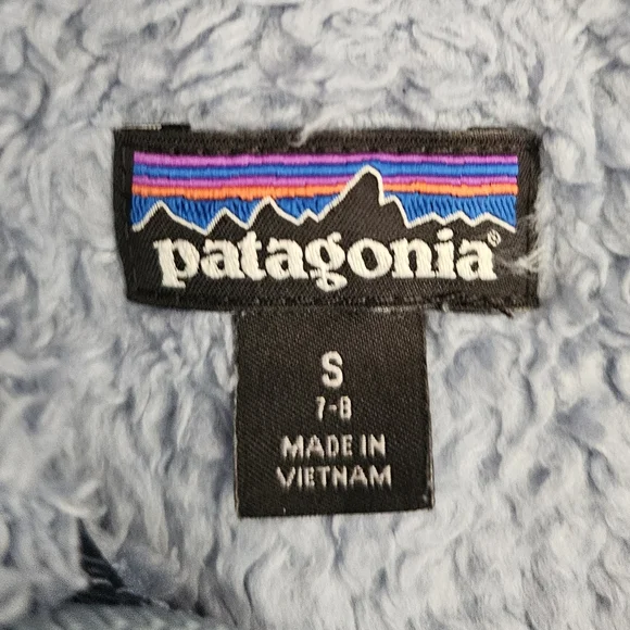 Patagonia Los Gatos Fleece Vest Size 7-8 (Girls) Full Zip Gray